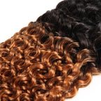 Set of 3 Jerry Curls Bundle Two tone Ombre T1B30