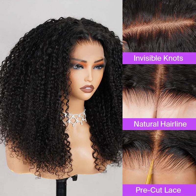 Pre-cut Glueless Wig - Kinky Curly