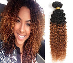 Set of 3 Jerry Curls Bundle Two tone Ombre T1B30
